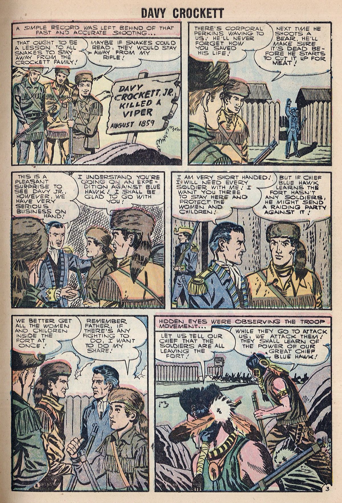 Read online Davy Crockett comic -  Issue #4 - 5