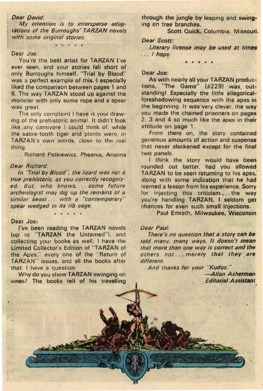 Read online Tarzan (1972) comic -  Issue #231 - 91