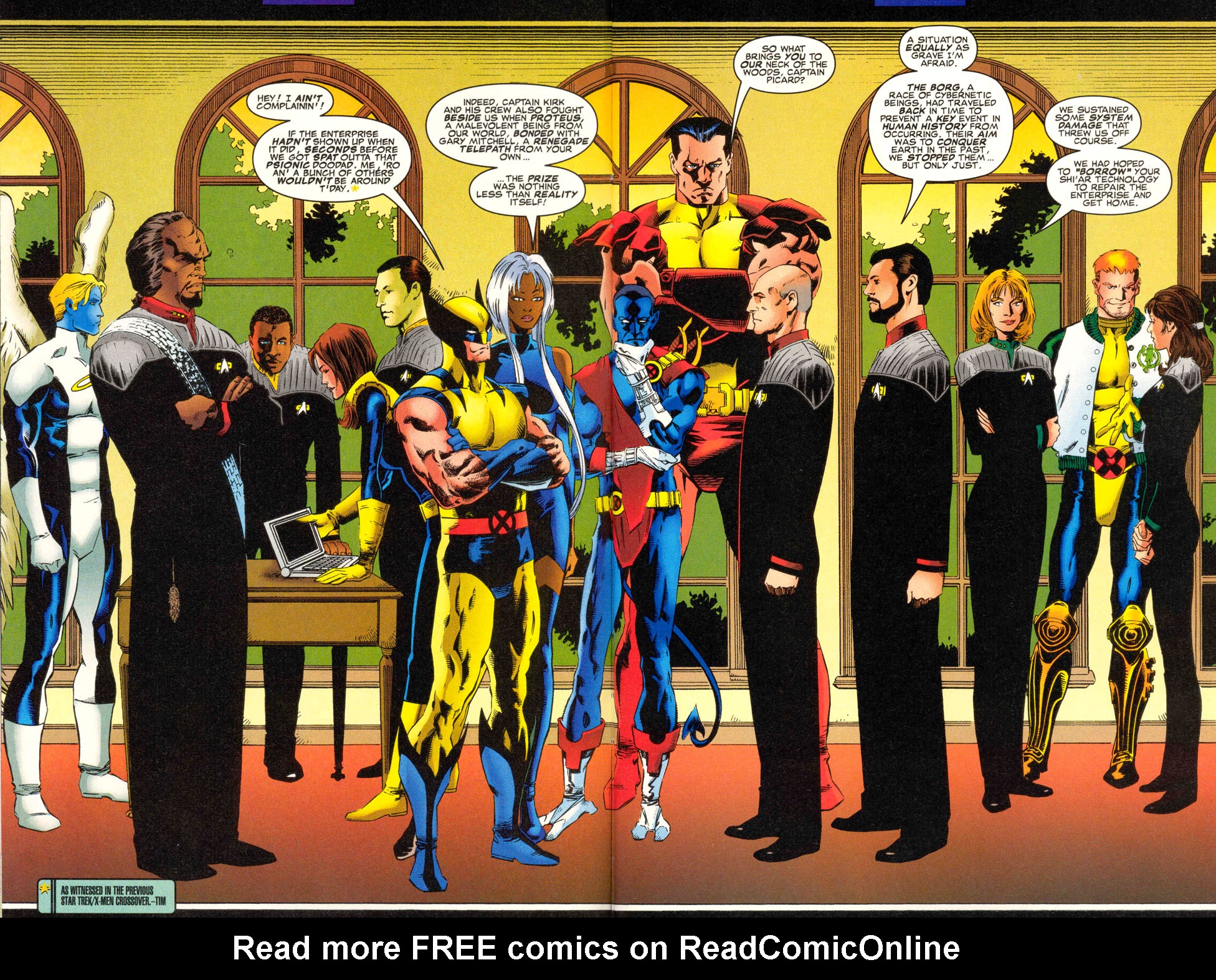 Read online Star Trek: The Next Generation/X-Men: Second Contact comic -  Issue # Full - 18
