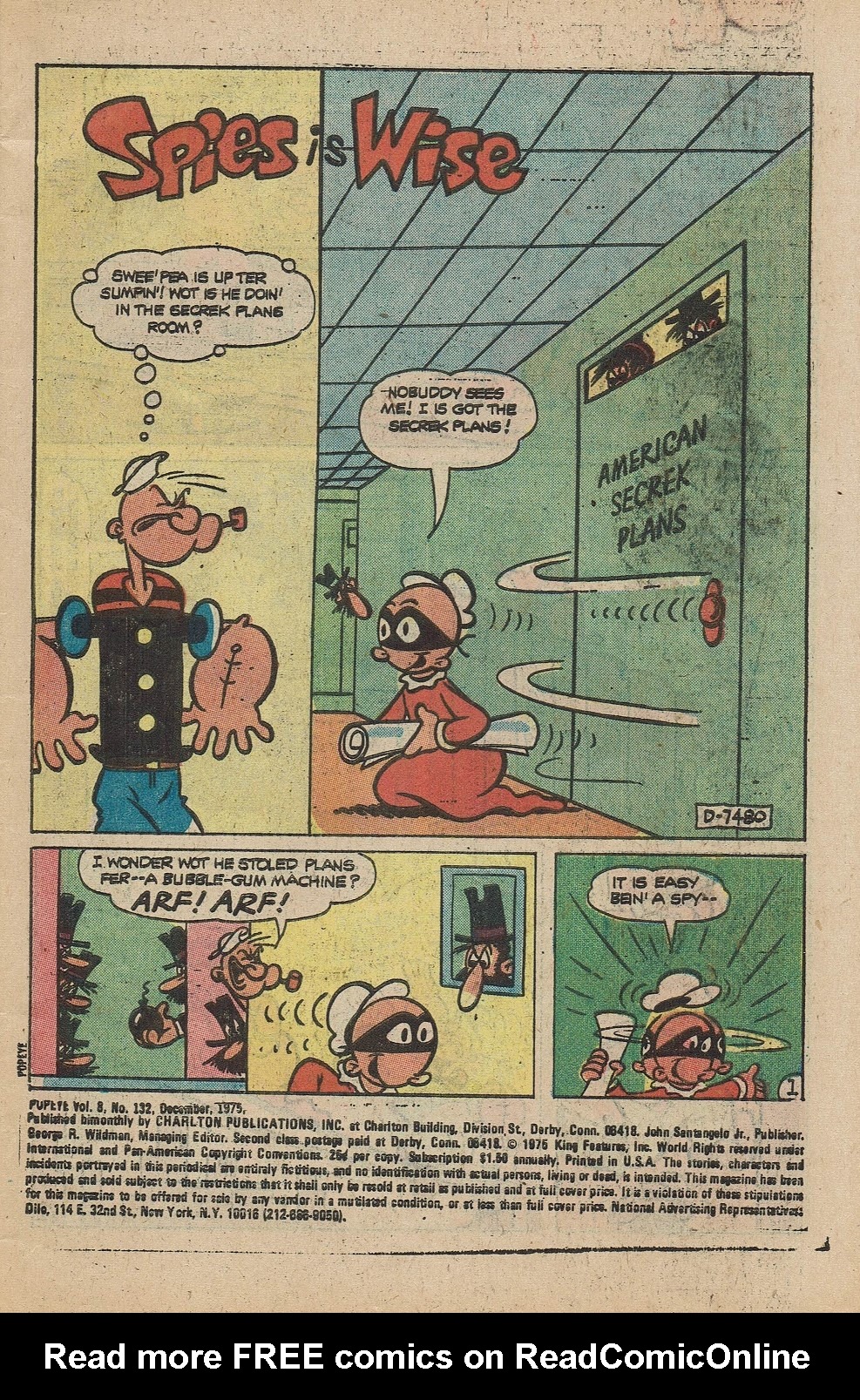 Read online Popeye (1948) comic -  Issue #132 - 3