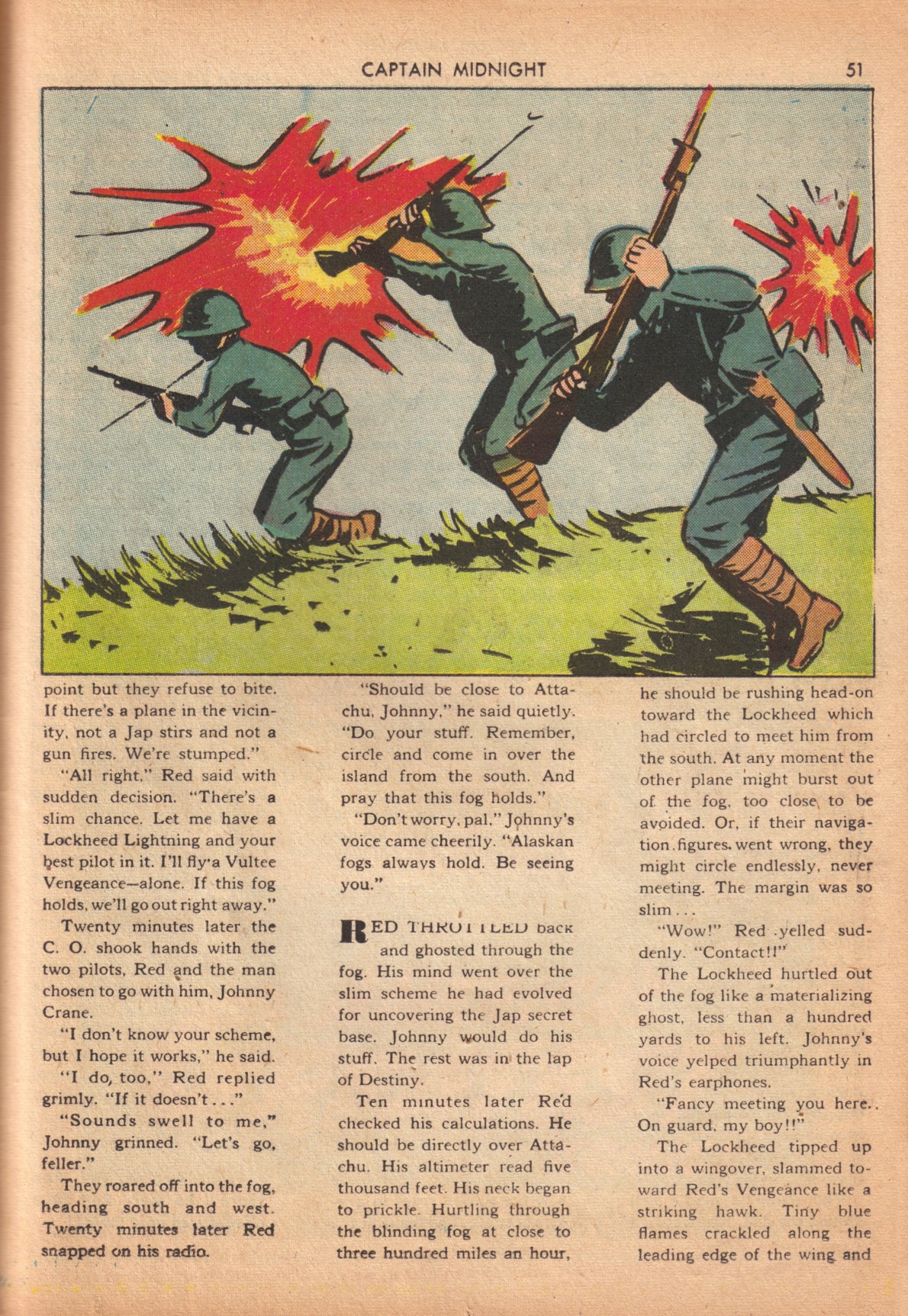 Read online Captain Midnight (1942) comic -  Issue #10 - 47