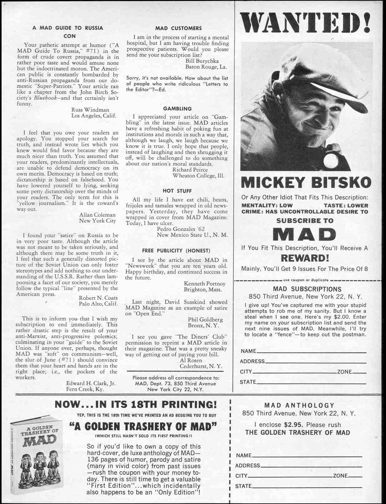 Read online MAD comic -  Issue #73 - 5