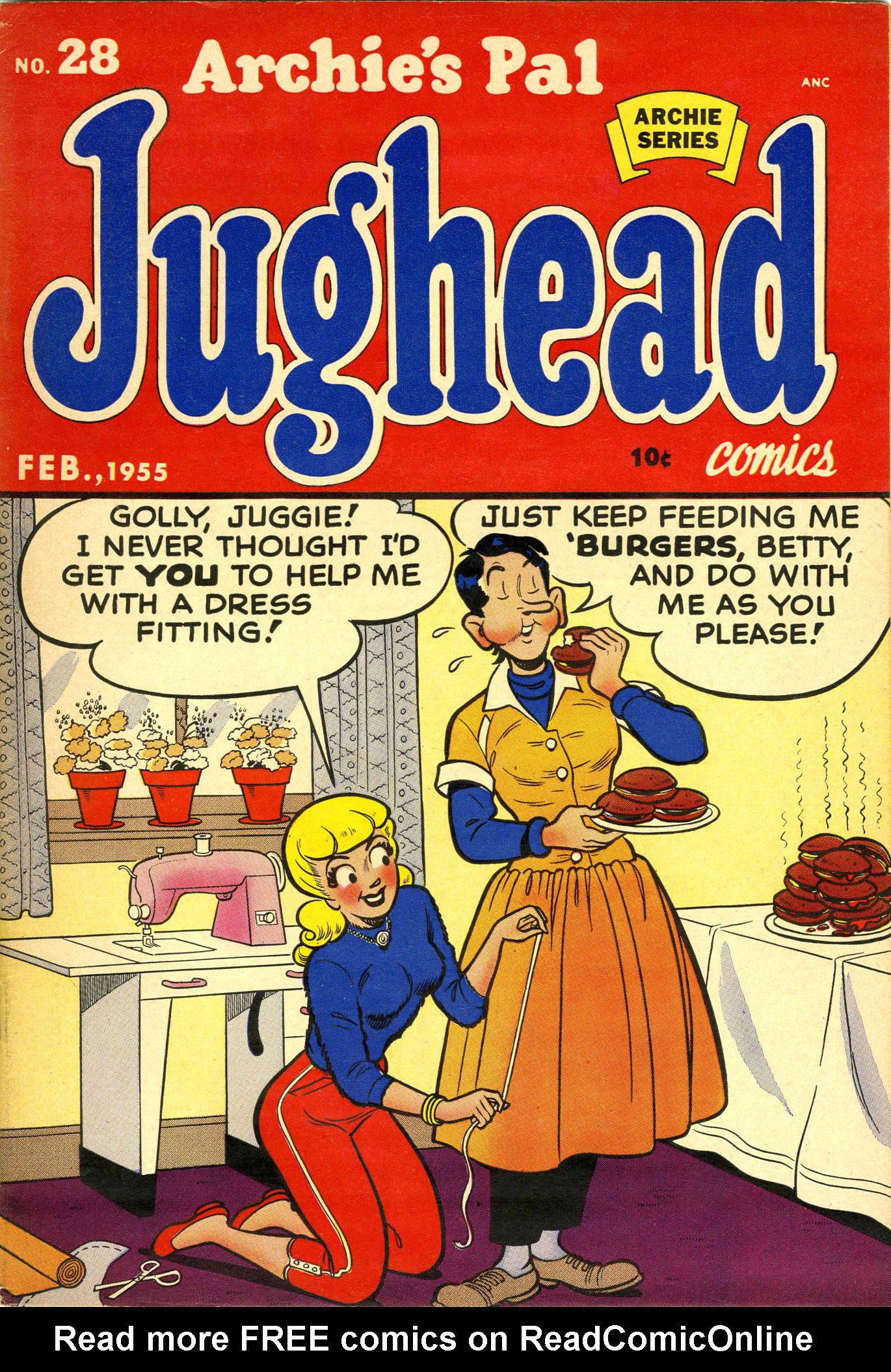 Read online Archie's Pal Jughead comic -  Issue #28 - 1