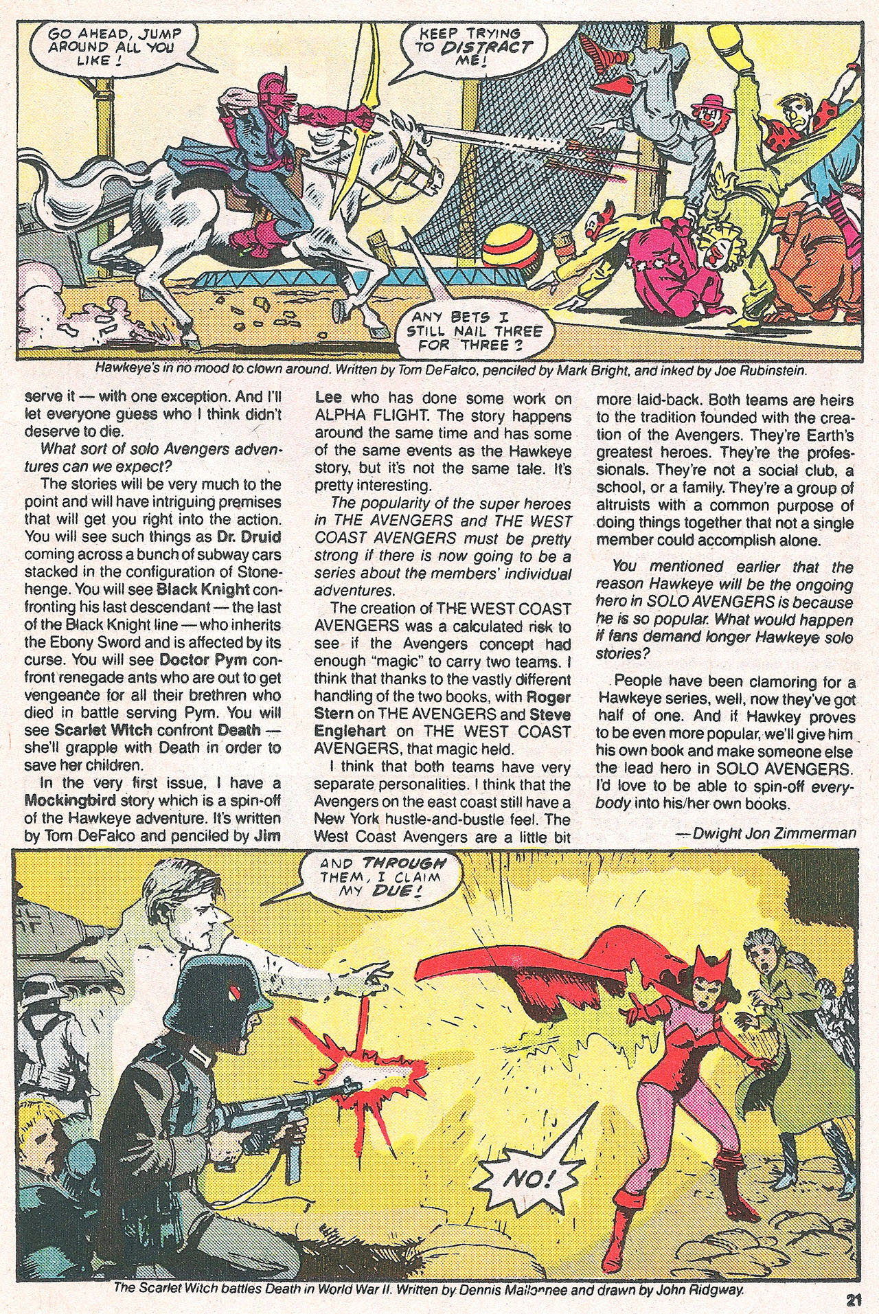 Read online Marvel Age comic -  Issue #56 - 21