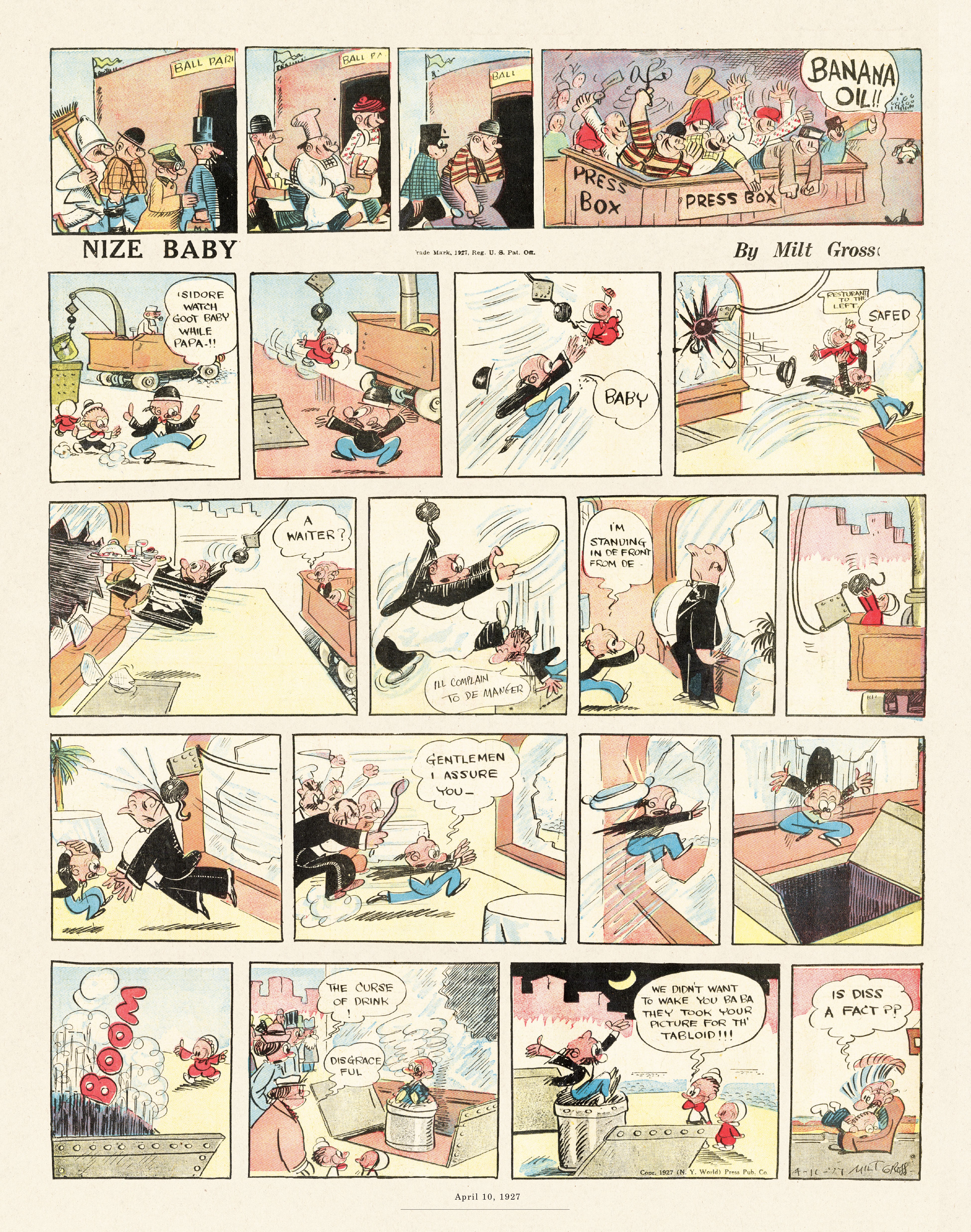 Read online Gross Exaggerations: The Meshuga Comic Strips of Milt Gross comic -  Issue # TPB - 36