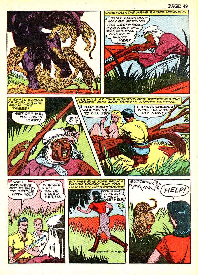 Read online Sheena, Queen of the Jungle (1942) comic -  Issue #3 - 52