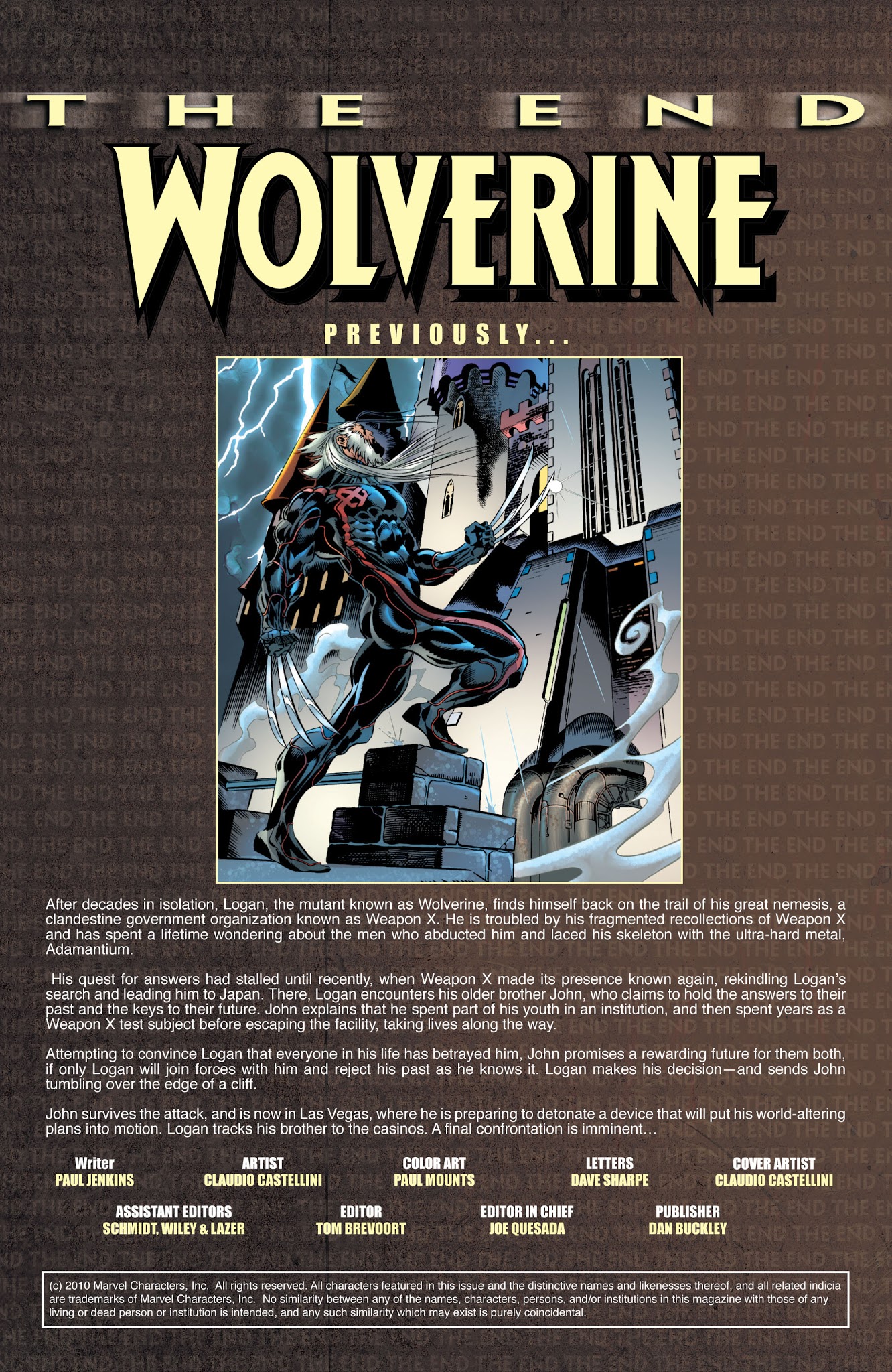 Read online Wolverine: The End comic -  Issue #6 - 2