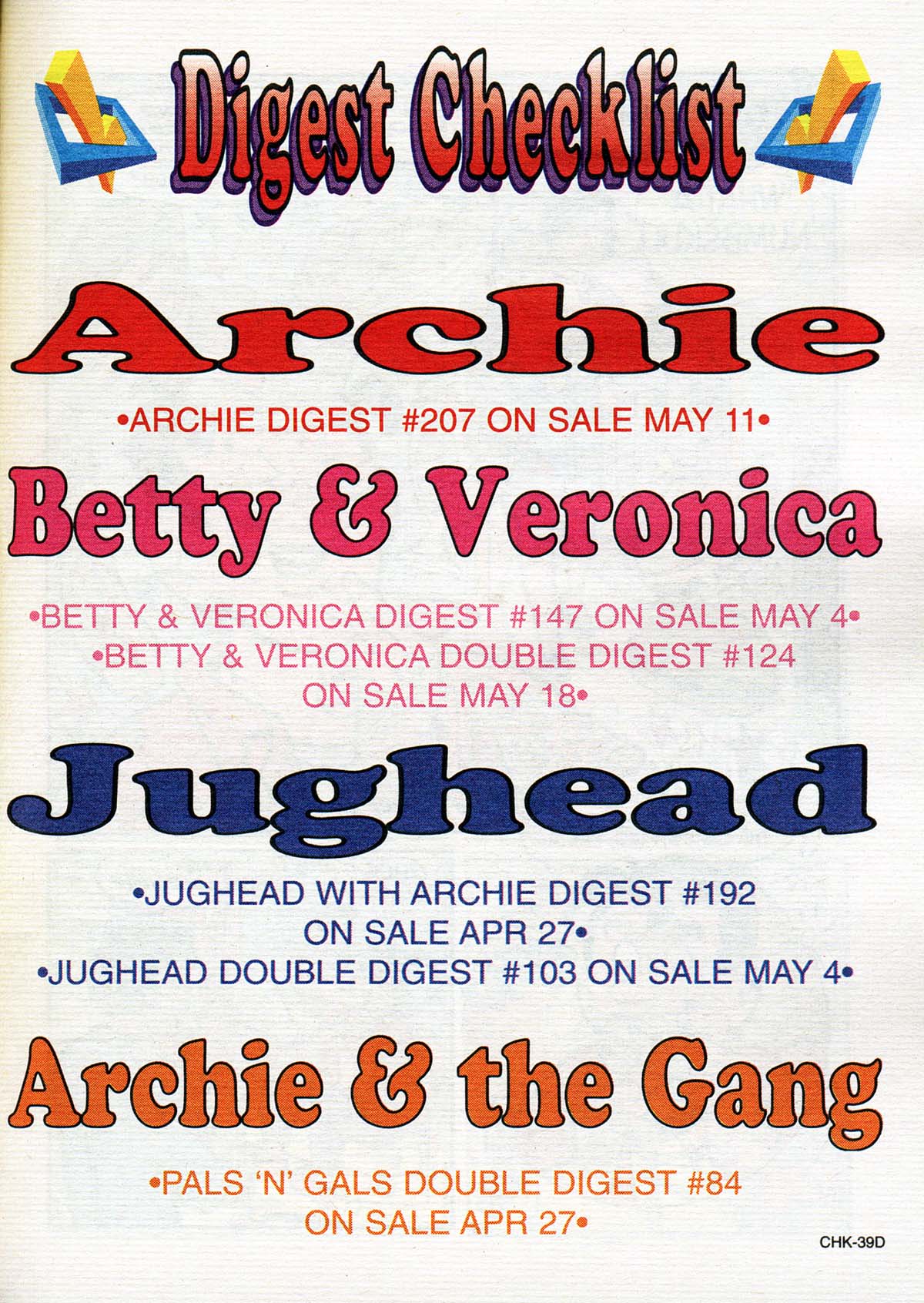 Read online Jughead's Double Digest Magazine comic -  Issue #103 - 114