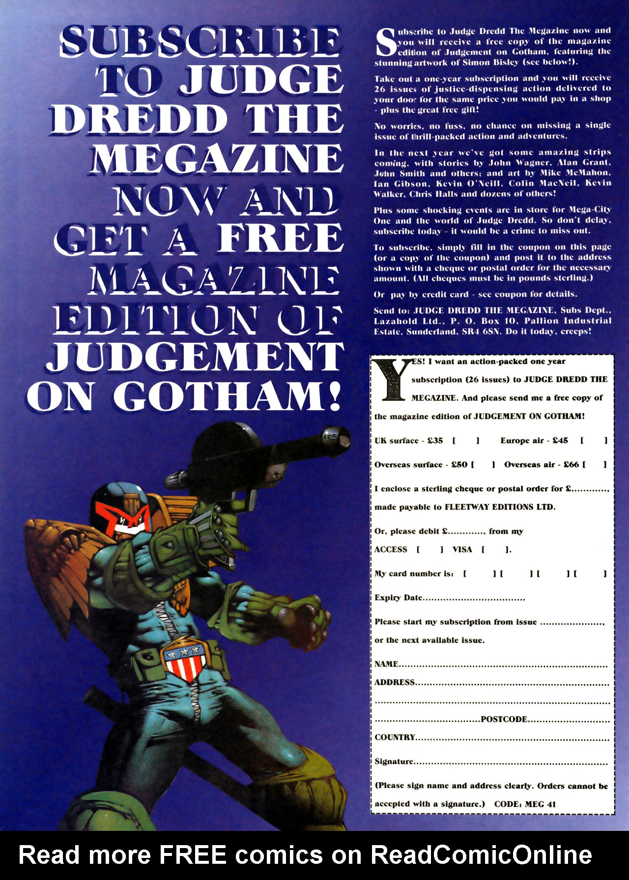 Read online Judge Dredd: The Megazine (vol. 2) comic -  Issue #45 - 22