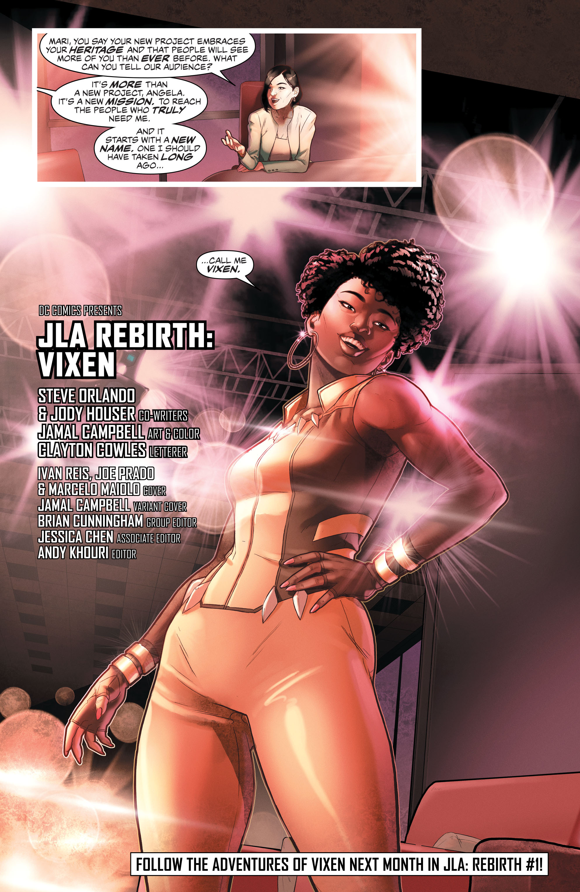 Read online Justice League of America: Vixen Rebirth comic -  Issue # Full - 23
