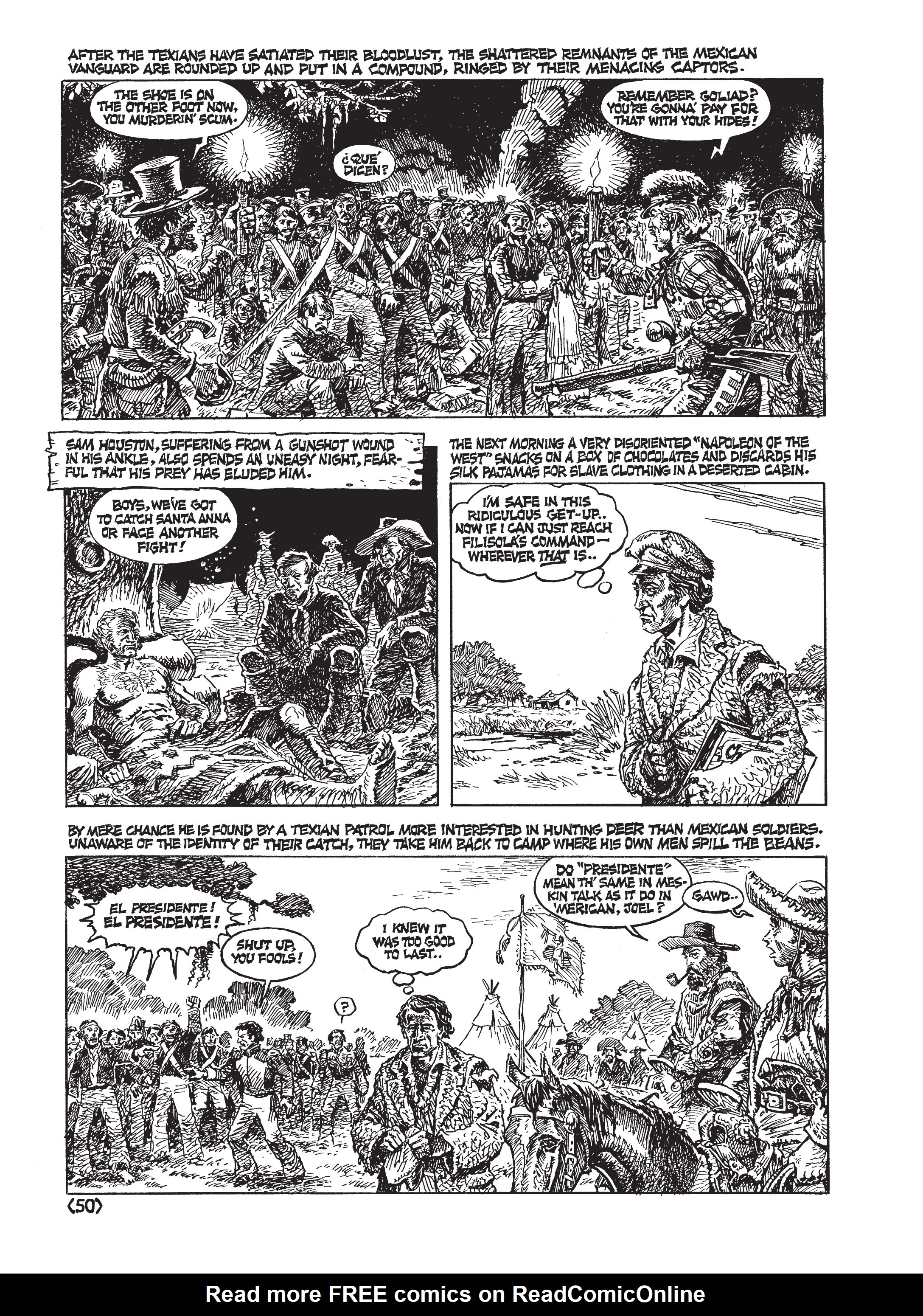 Read online Jack Jackson's American History: Los Tejanos and Lost Cause comic -  Issue # TPB (Part 1) - 54
