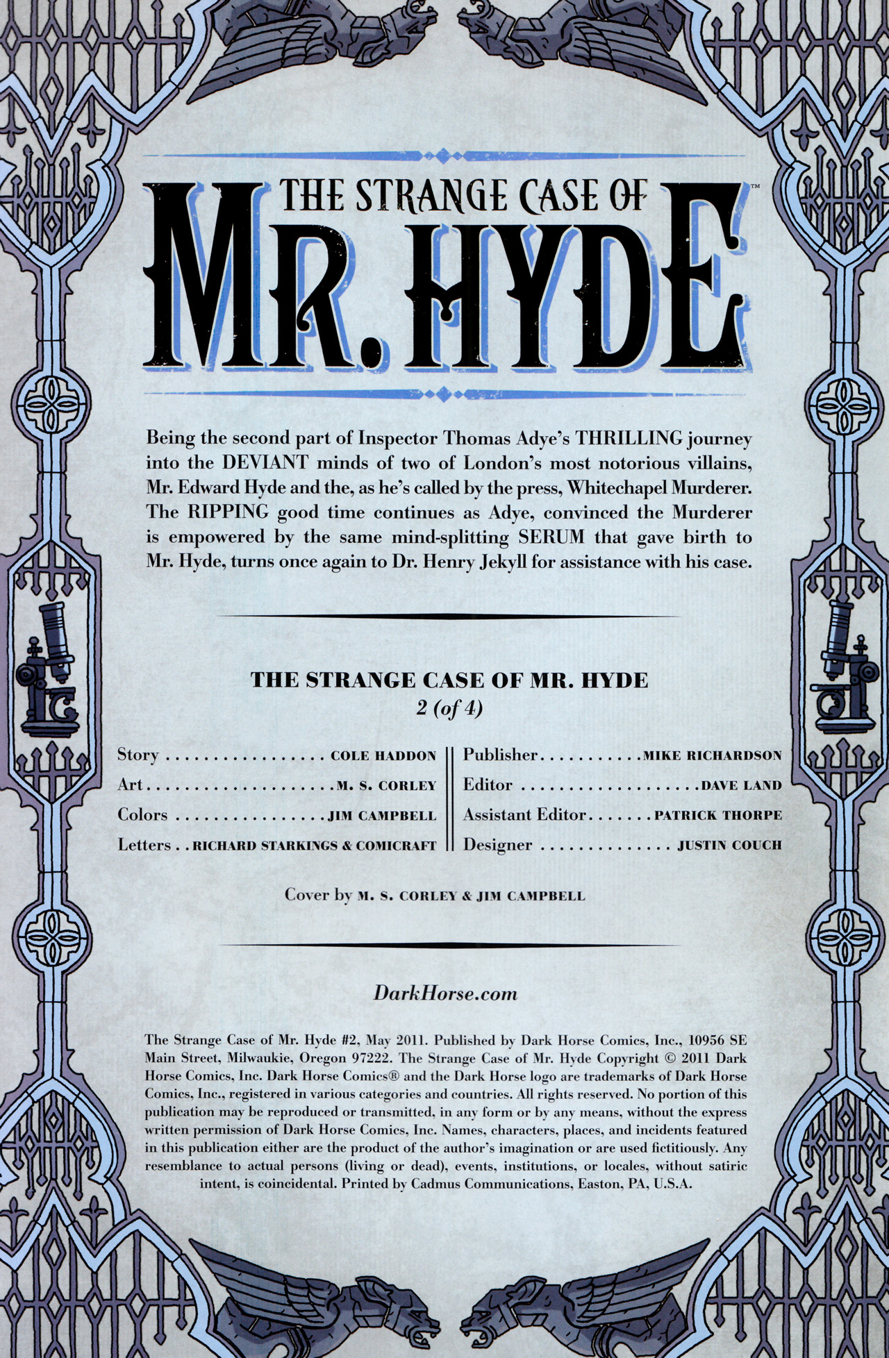 Read online The Strange Case of Mr. Hyde comic -  Issue #2 - 2