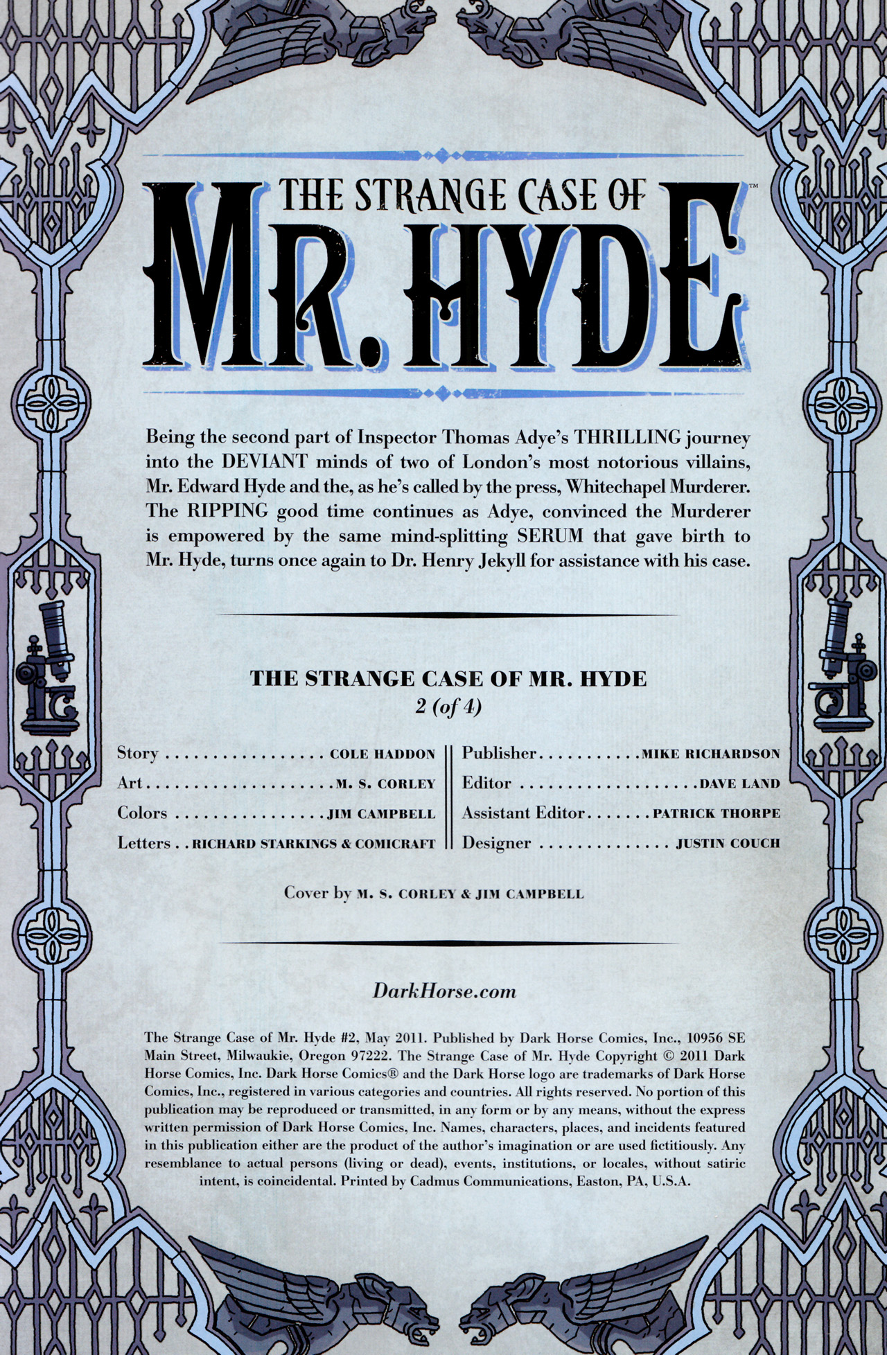 Read online The Strange Case of Mr. Hyde comic -  Issue #2 - 2