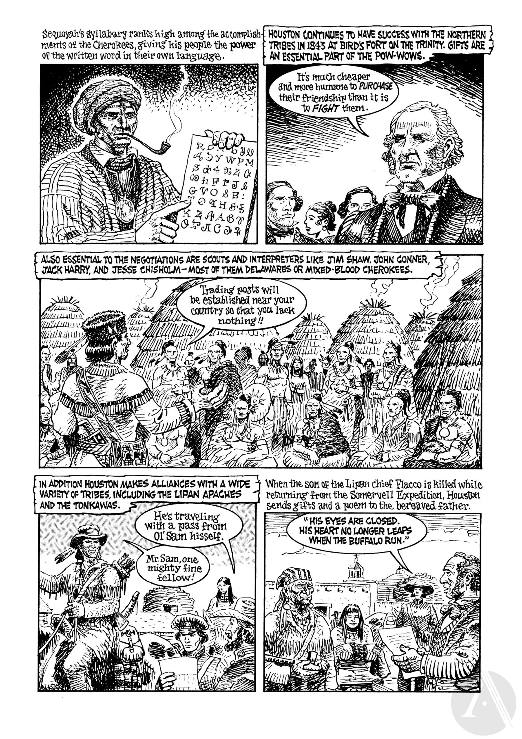 Read online Indian Lover: Sam Houston & the Cherokees comic -  Issue # TPB - 97