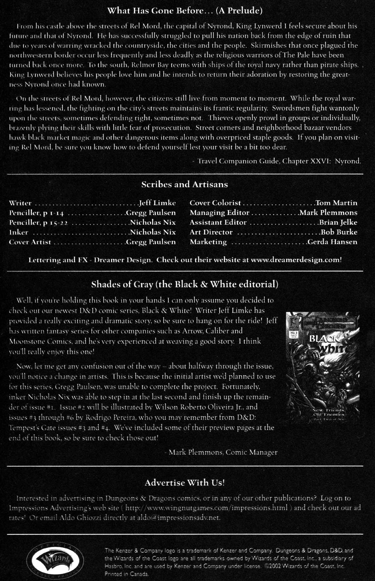 Read online Dungeons & Dragons: Black & White comic -  Issue #1 - 2