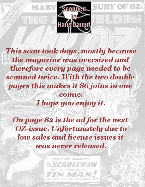 Read online Marvel Treasury of Oz featuring the Marvelous Land of Oz comic -  Issue # Full - 83