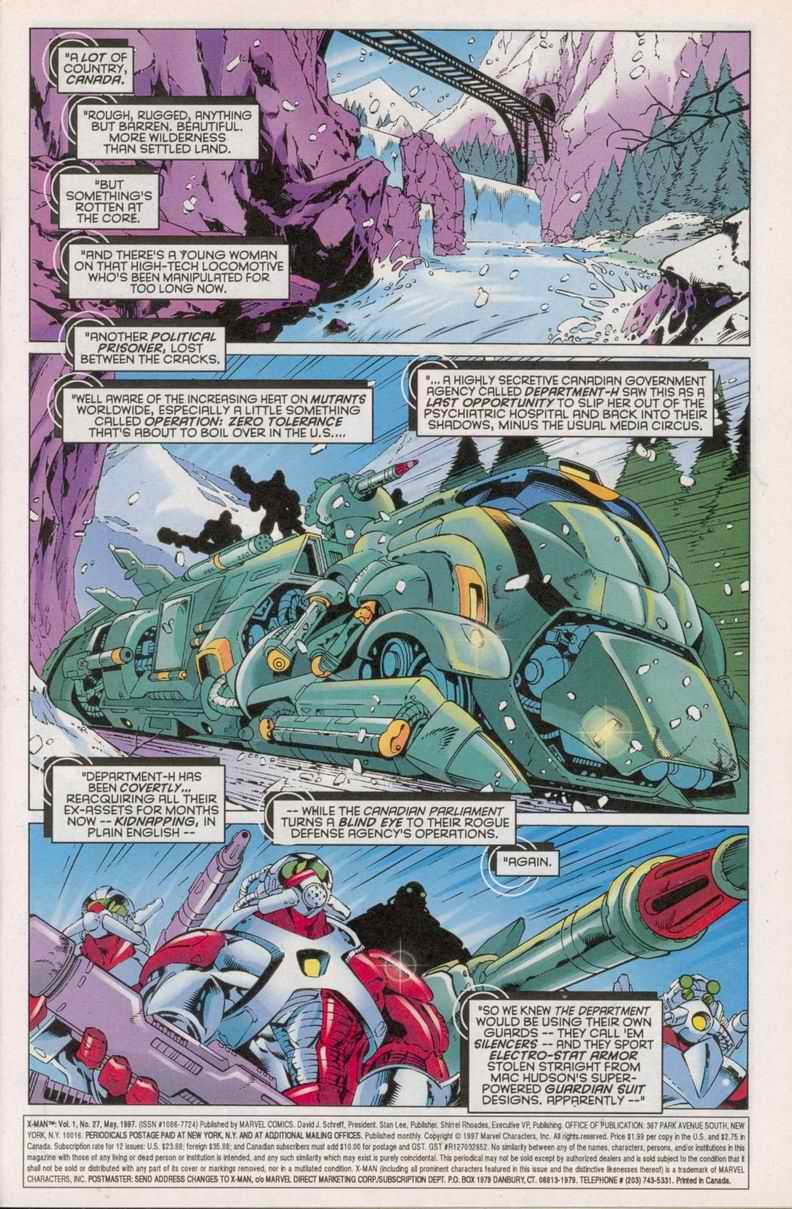 Read online X-Man comic -  Issue #27 - 2
