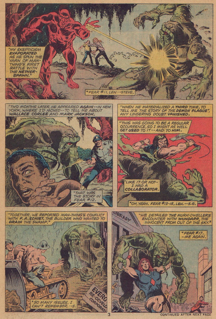 Read online Man-Thing (1974) comic -  Issue #22 - 4