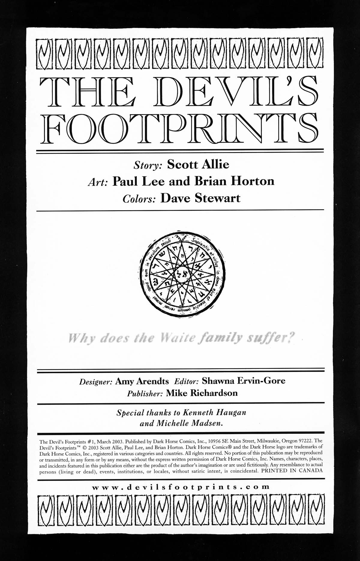 Read online The Devil's Footprints comic -  Issue #1 - 2