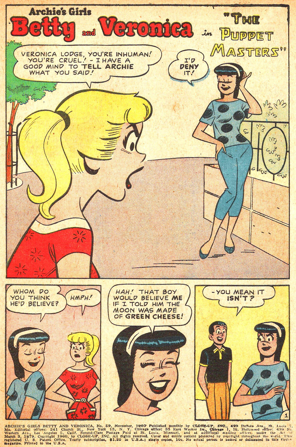 Read online Archie's Girls Betty and Veronica comic -  Issue #59 - 3