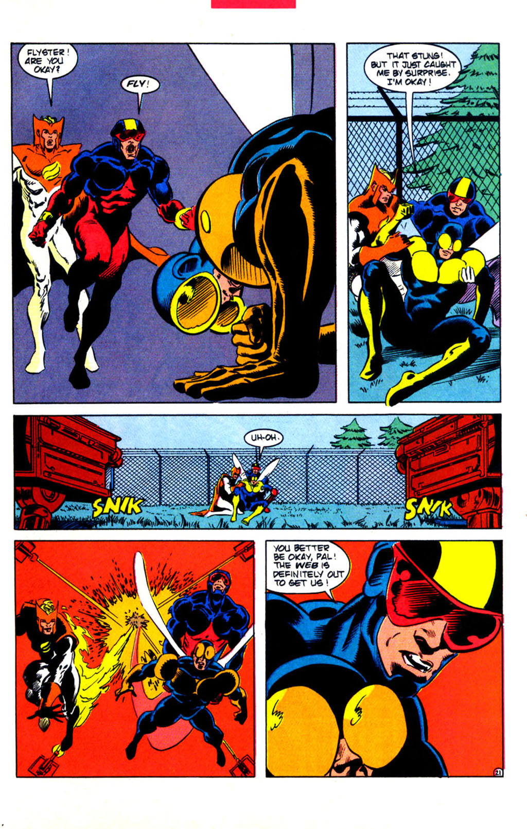 Read online The Web (1991) comic -  Issue #9 - 21