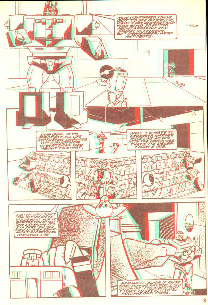 Read online The Transformers in 3-D comic -  Issue #1 - 10