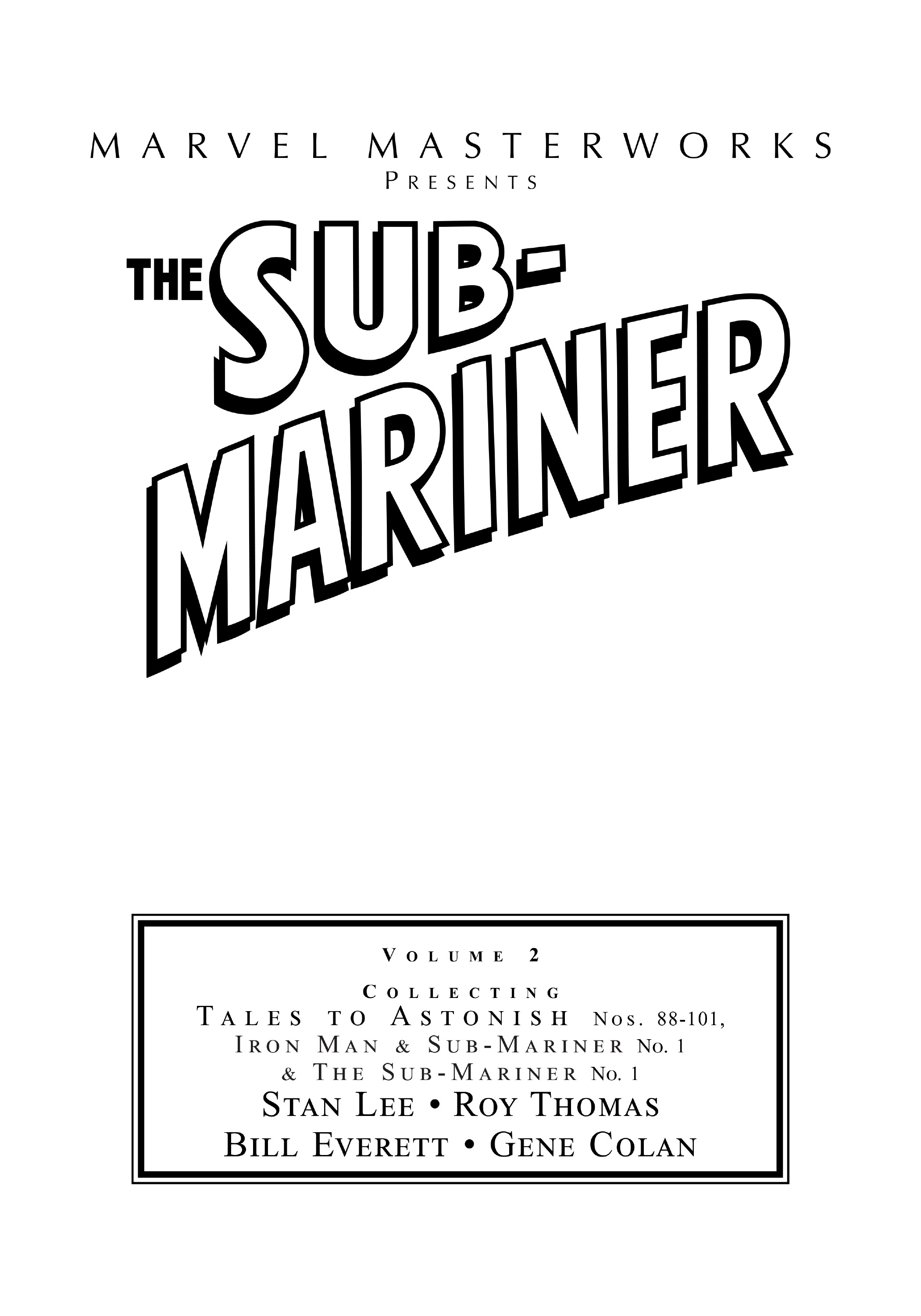 Read online Marvel Masterworks: The Sub-Mariner comic -  Issue # TPB 2 (Part 1) - 2