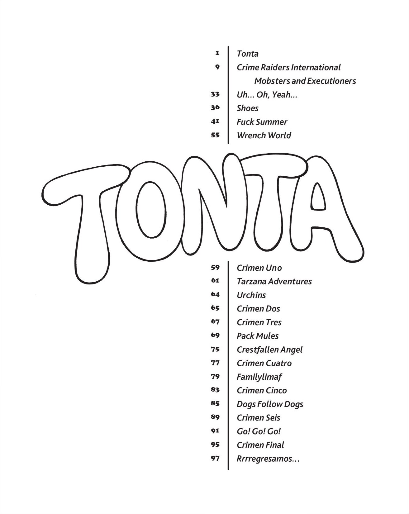 Read online Tonta comic -  Issue # TPB - 2