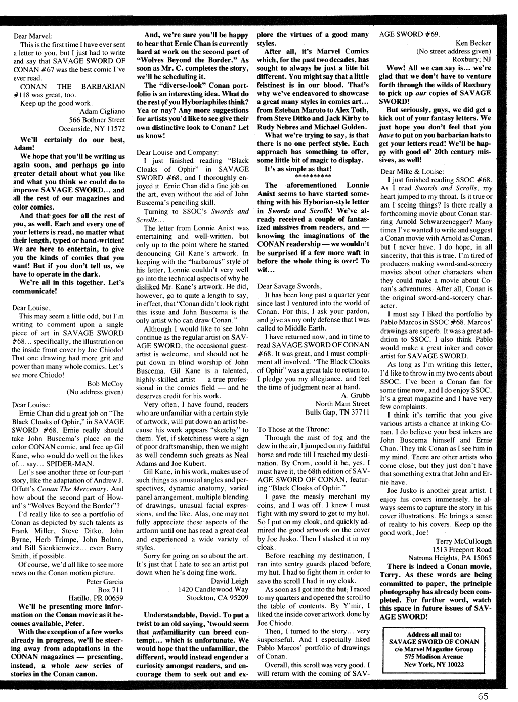 Read online The Savage Sword Of Conan comic -  Issue #71 - 65