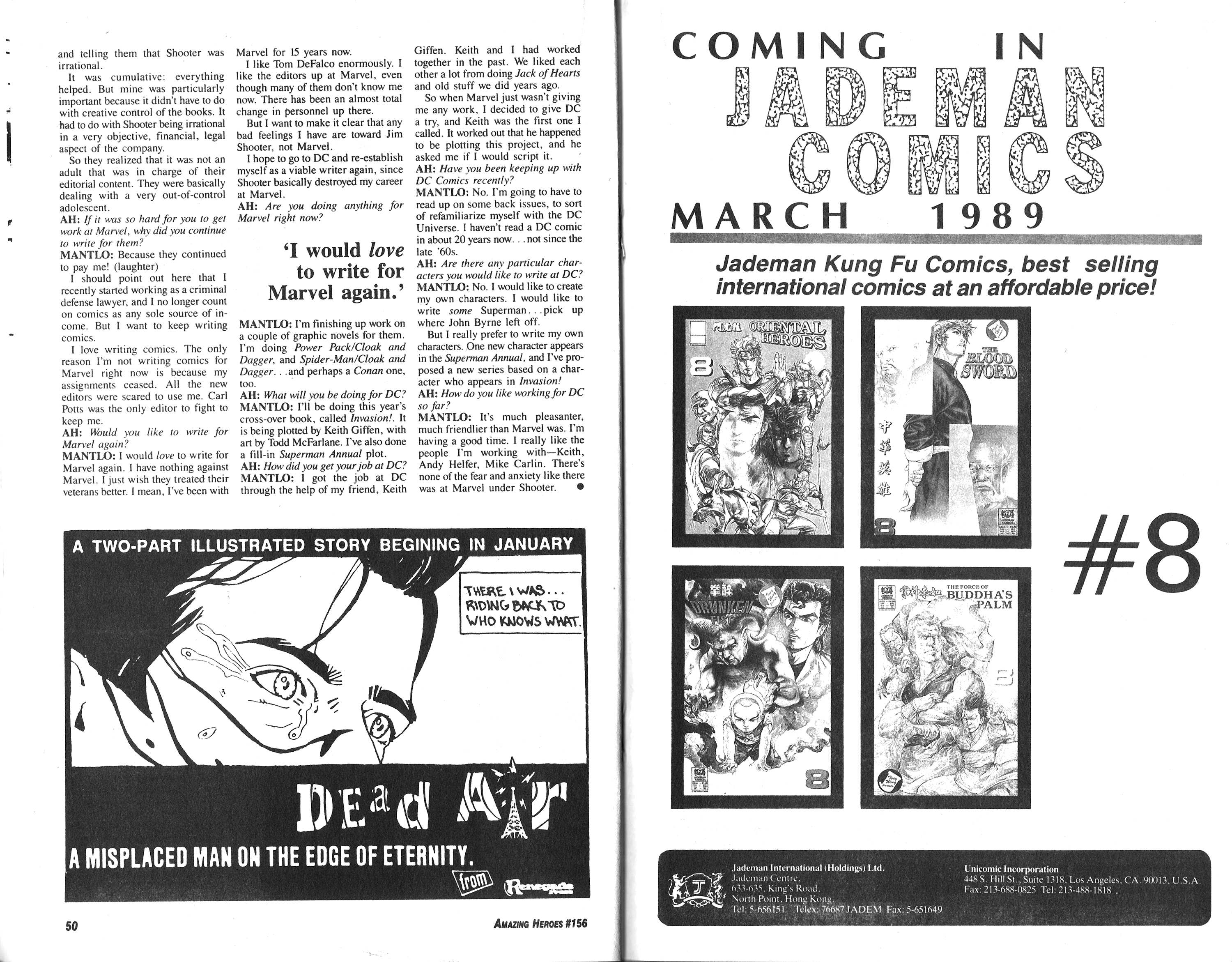 Read online Amazing Heroes comic -  Issue #156 - 26