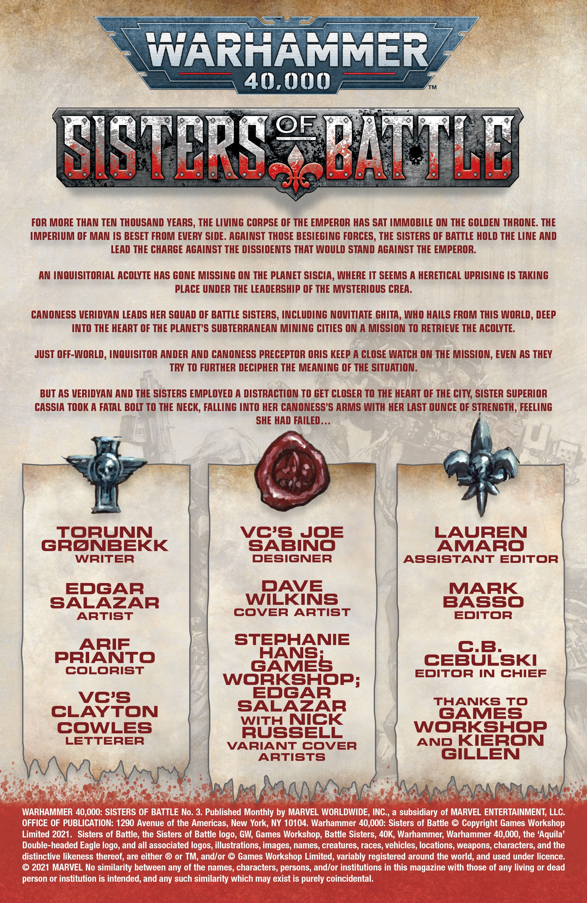 Read online Warhammer 40,000: Sisters Of Battle comic -  Issue #3 - 5