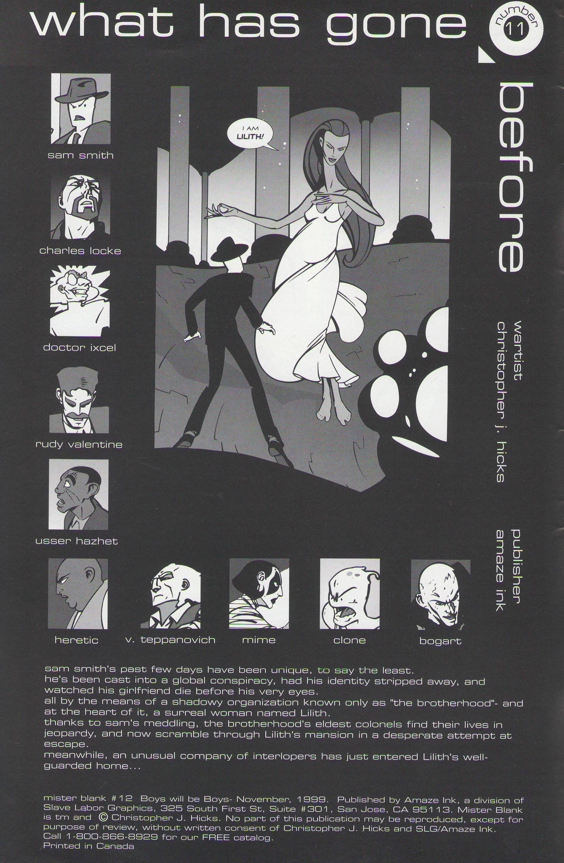 Read online Mister Blank comic -  Issue #12 - 2