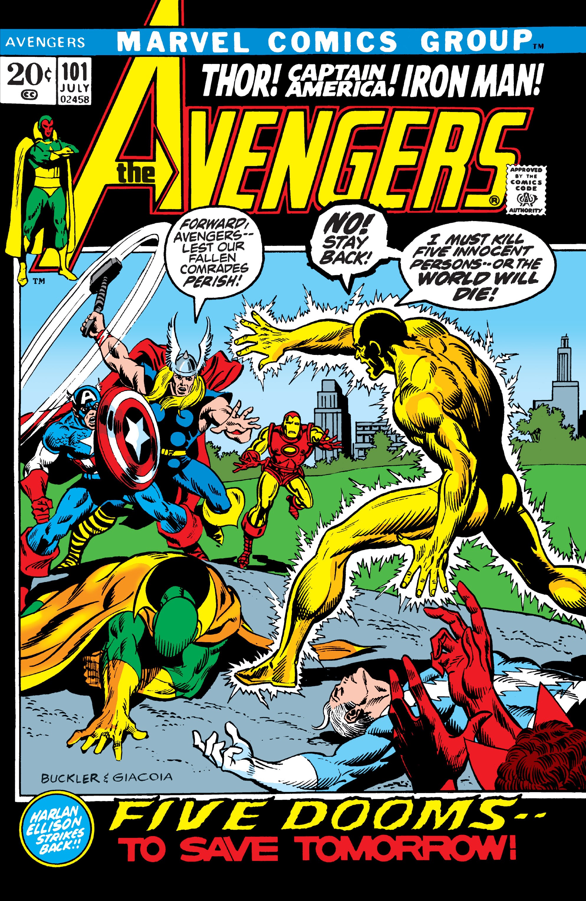 Read online The Avengers (1963) comic -  Issue #101 - 1