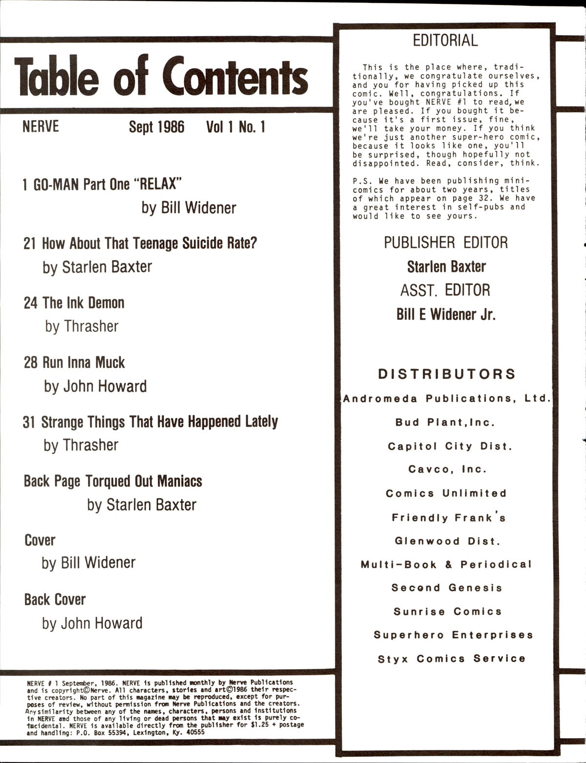 Read online Nerve comic -  Issue #1 - 2