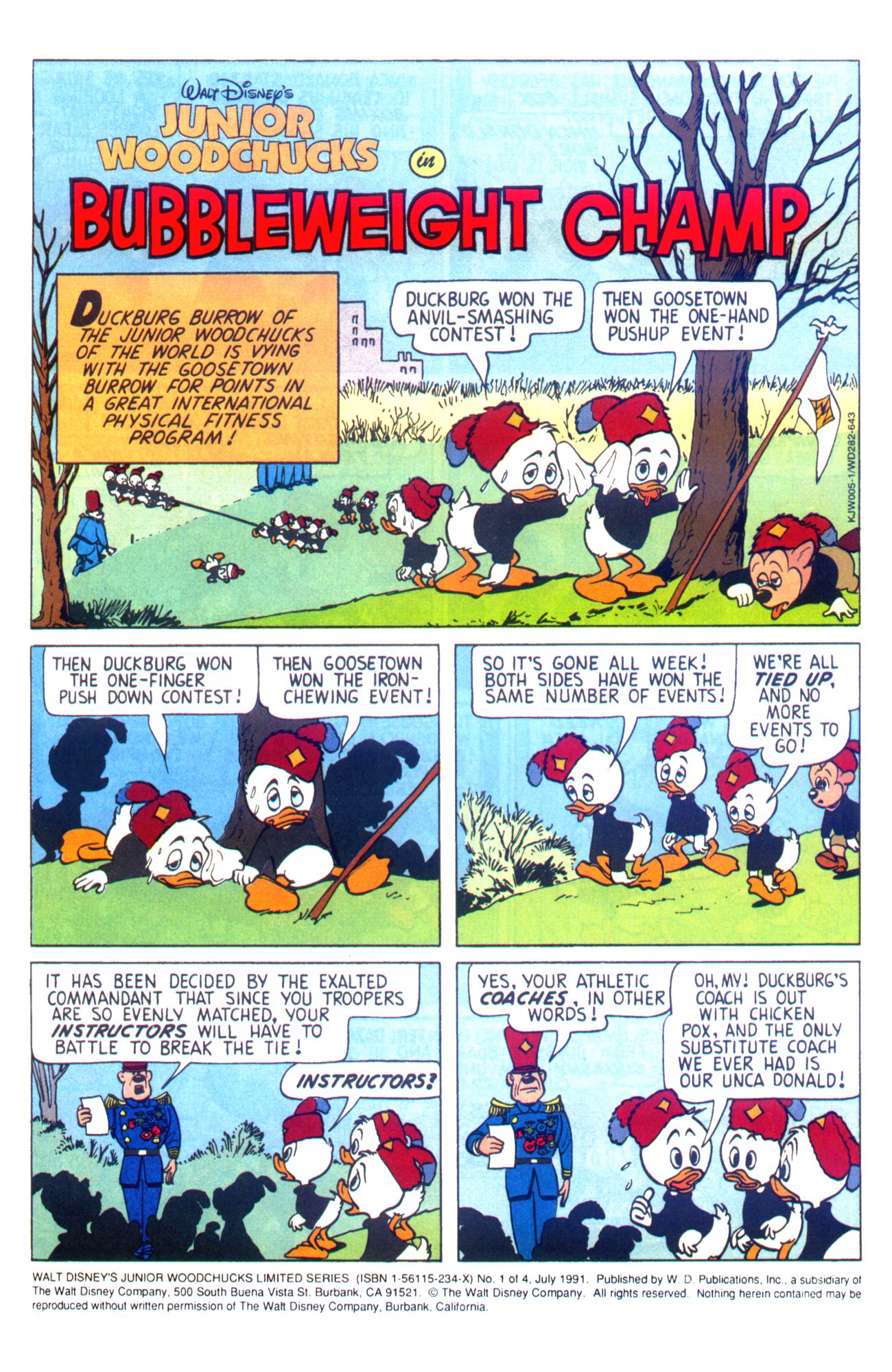 Read online Walt Disney's Junior Woodchucks Limited Series comic -  Issue #1 - 3