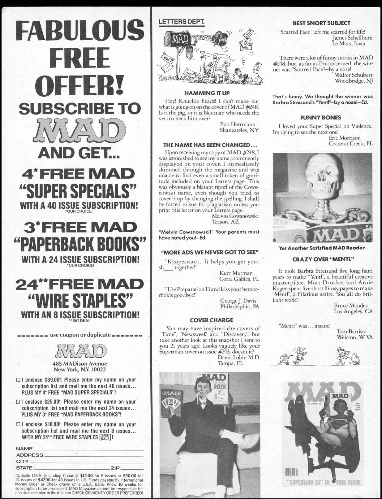 Read online MAD comic -  Issue #250 - 4