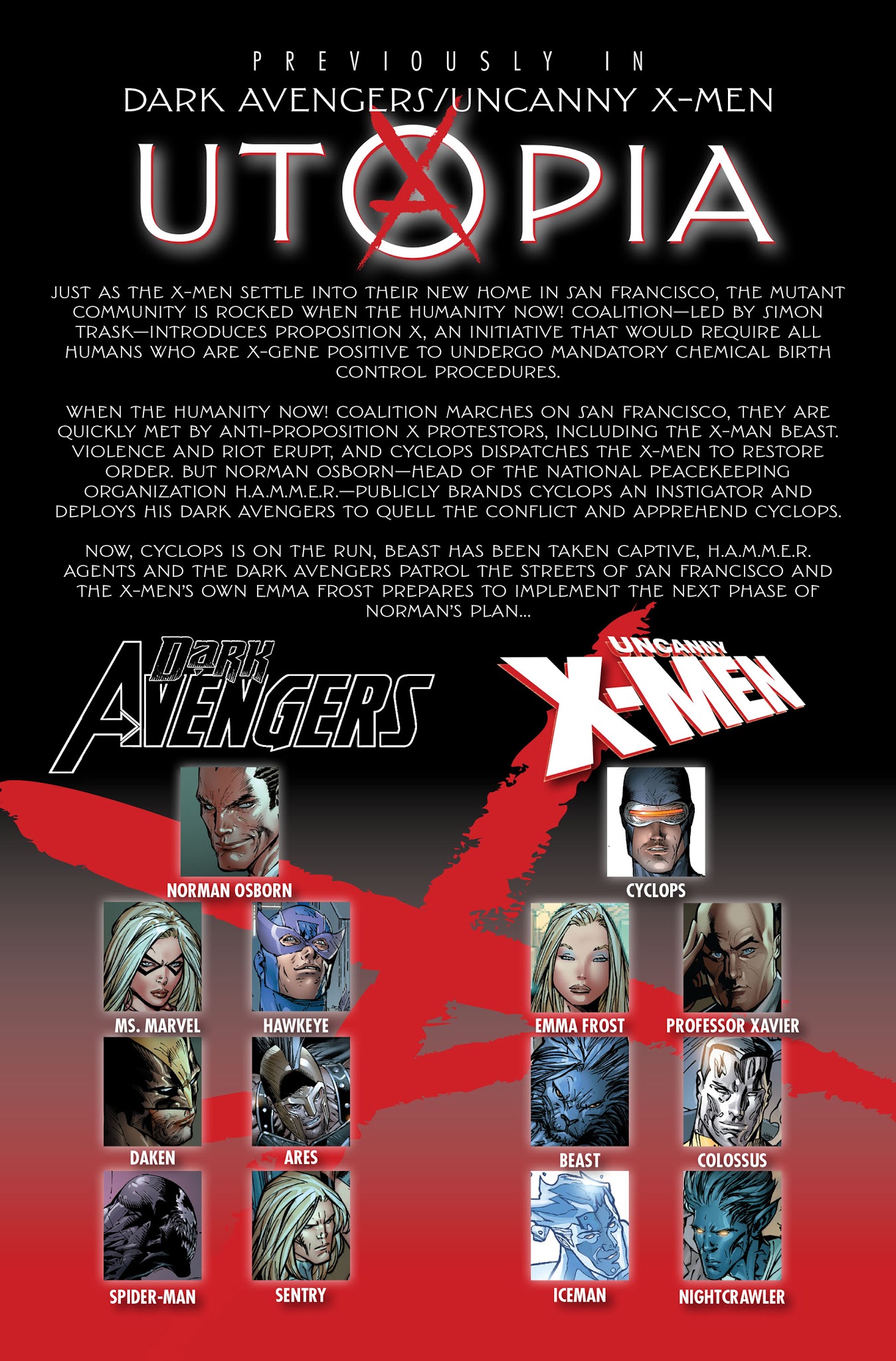 Read online Dark Avengers/Uncanny X-Men: Utopia comic -  Issue # TPB - 38