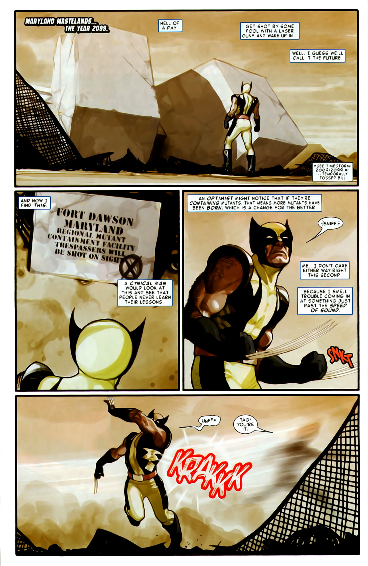 Read online Timestorm 2009/2099: X-Men comic -  Issue # Full - 3