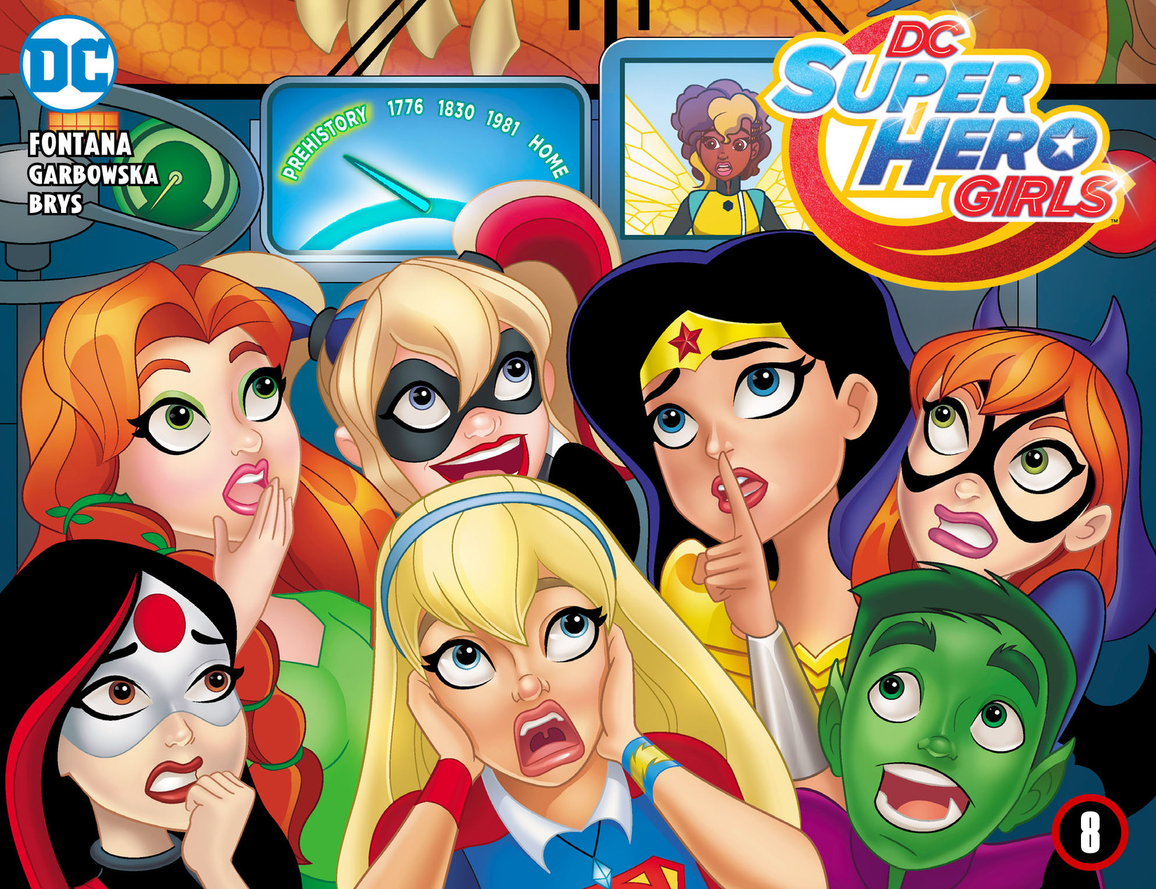 Read online DC Super Hero Girls: Past Times at Super Hero High comic -  Issue #8 - 1