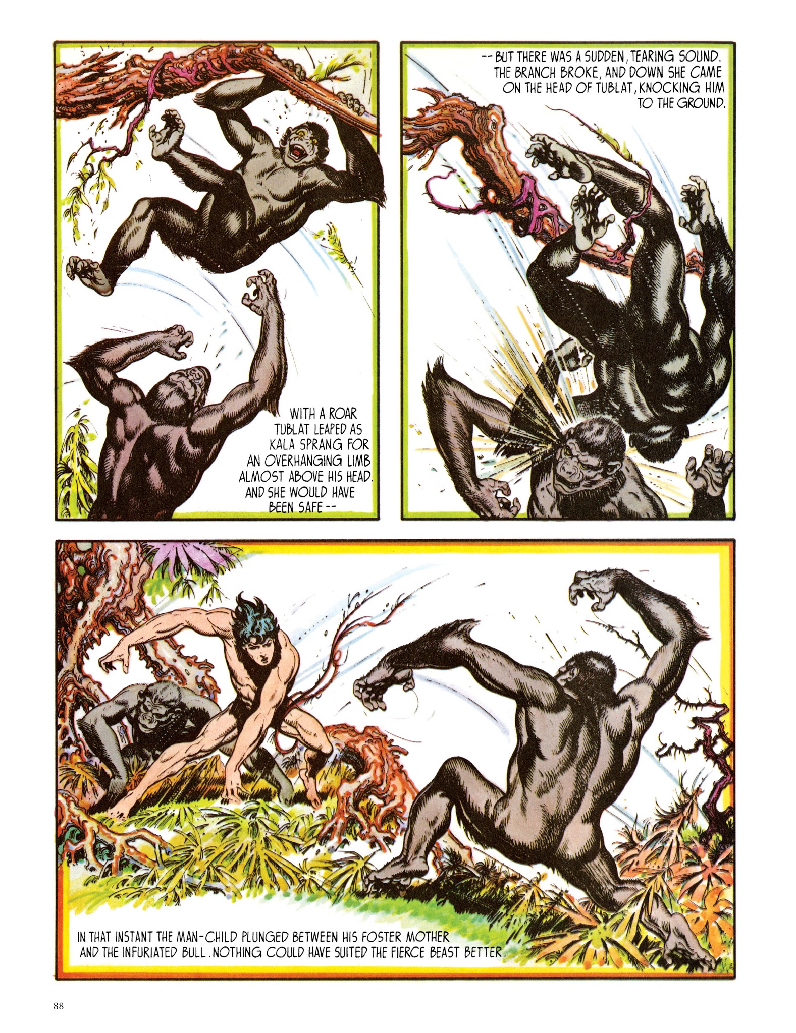 Read online Edgar Rice Burroughs' Tarzan: Burne Hogarth's Lord of the Jungle comic -  Issue # TPB - 88