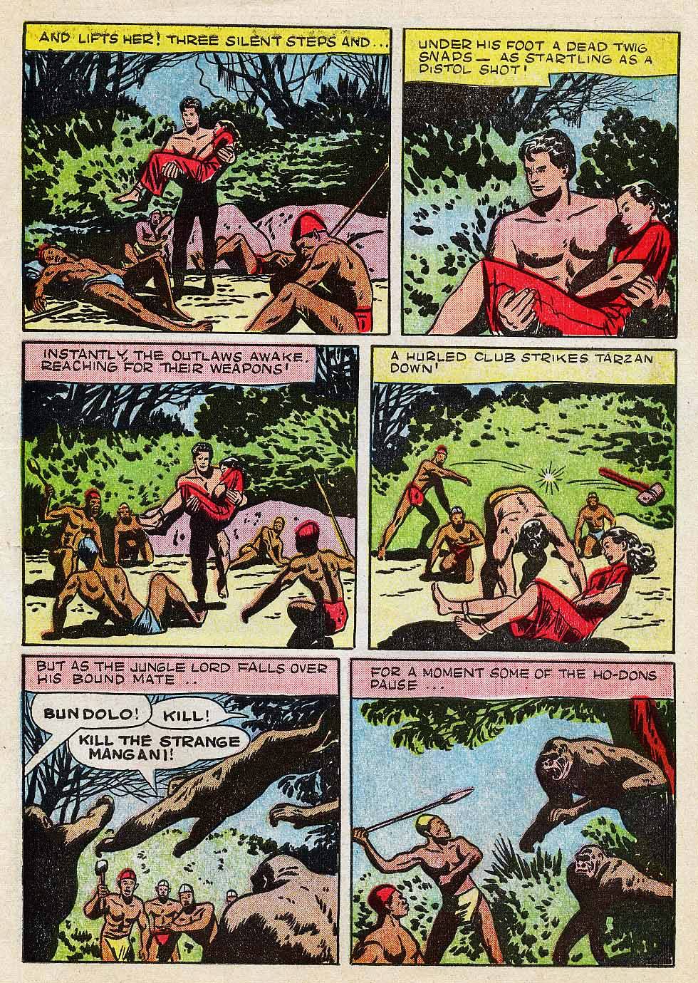 Read online Tarzan (1948) comic -  Issue #6 - 7