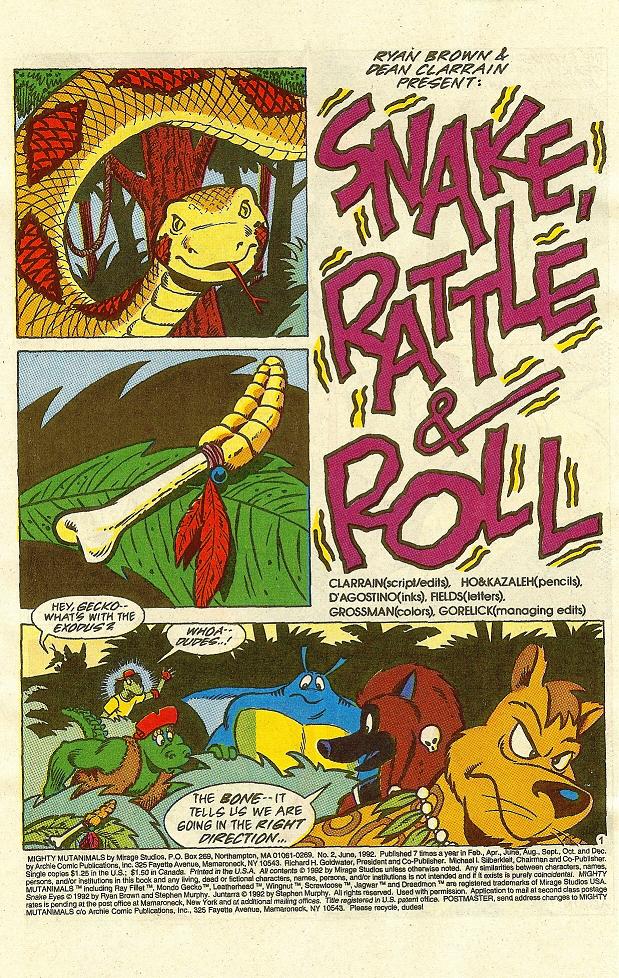 Read online Mighty Mutanimals (1992) comic -  Issue #2 - 2