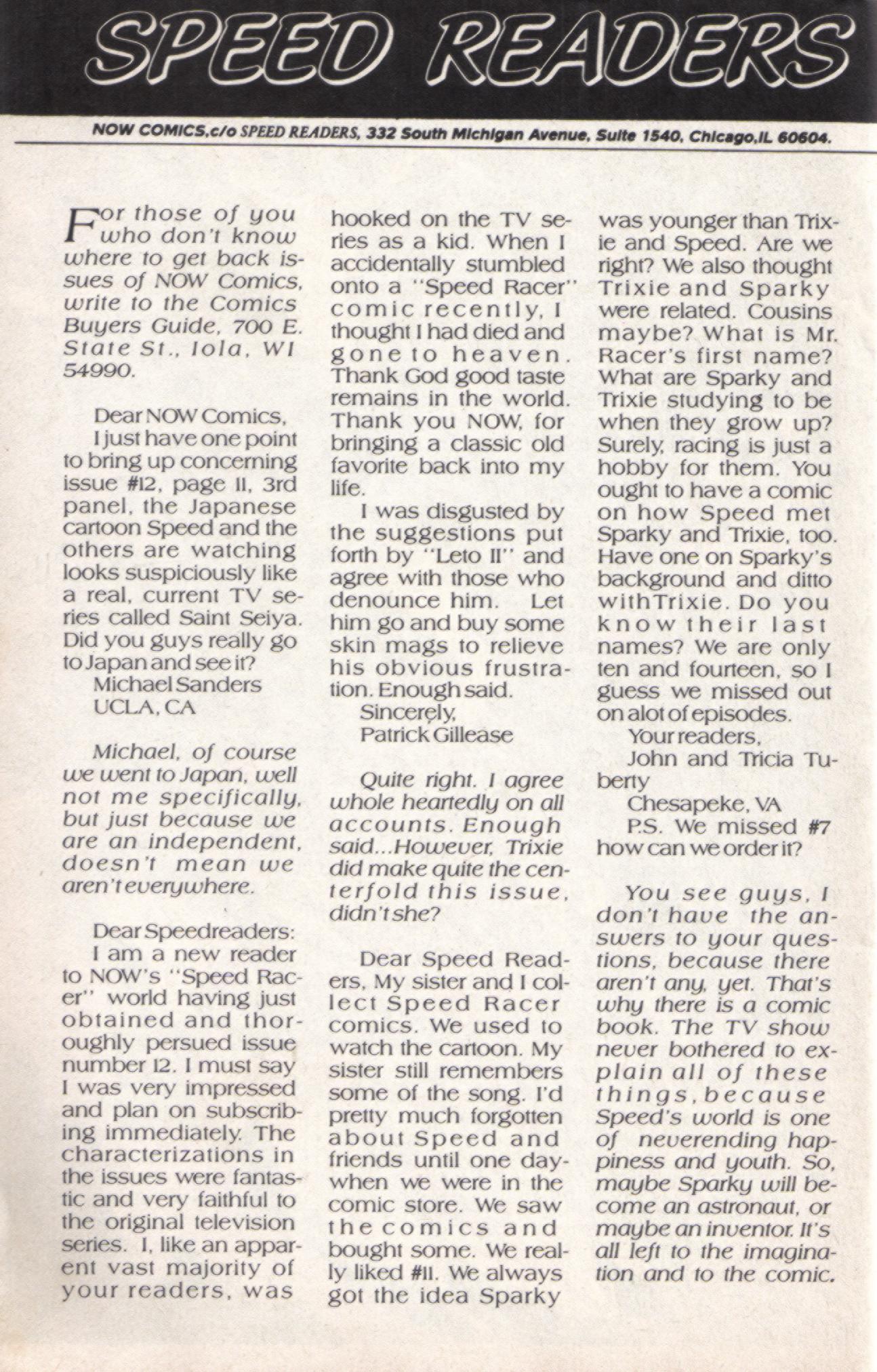 Read online Speed Racer (1987) comic -  Issue #16 - 26