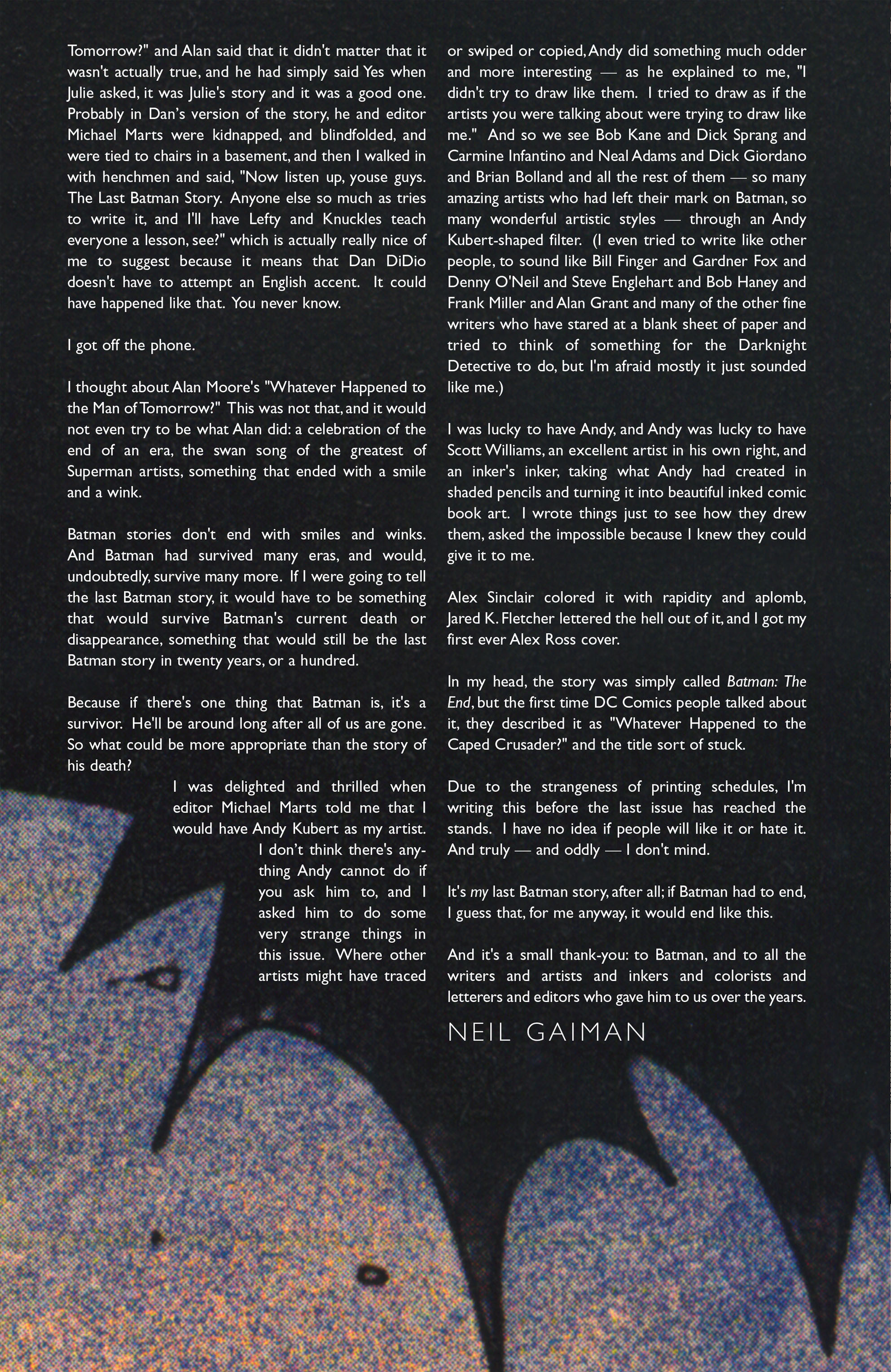 Read online Batman: Whatever Happened to the Caped Crusader? comic -  Issue # Full - 5