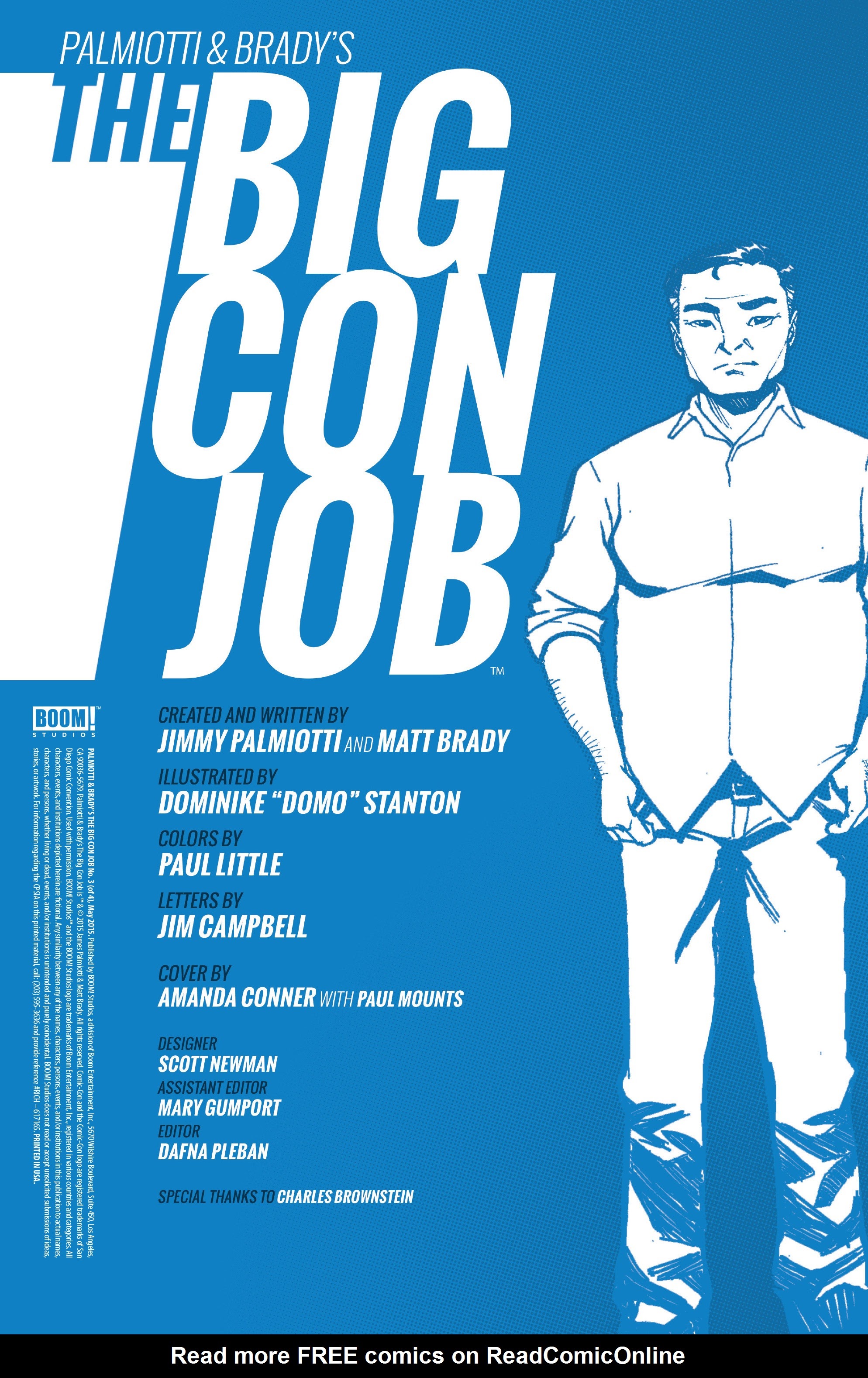 Read online Palmiotti & Brady's The Big Con Job comic -  Issue #3 - 2