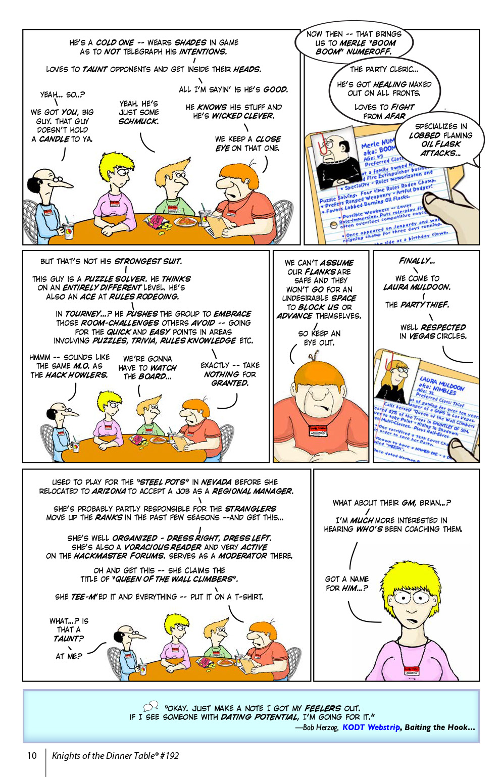 Read online Knights of the Dinner Table comic -  Issue #192 - 12