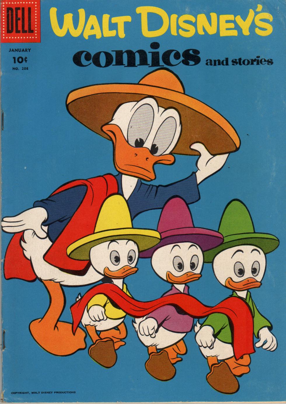 Read online Walt Disney's Comics and Stories comic -  Issue #208 - 1