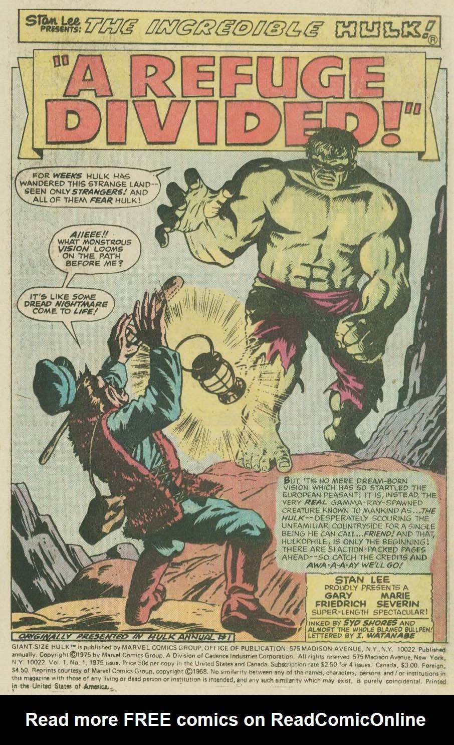 Read online Giant-Size Hulk (1975) comic -  Issue # Full - 2