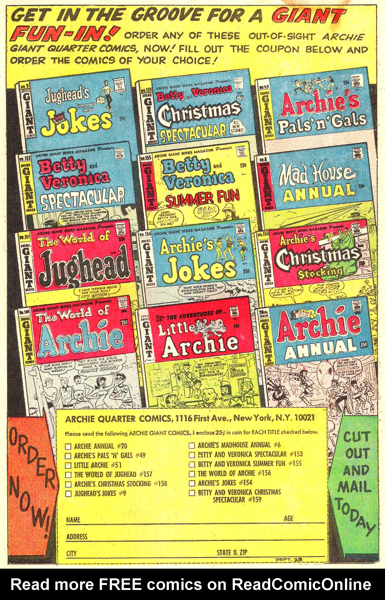 Read online Archie Giant Series Magazine comic -  Issue #158 - 8