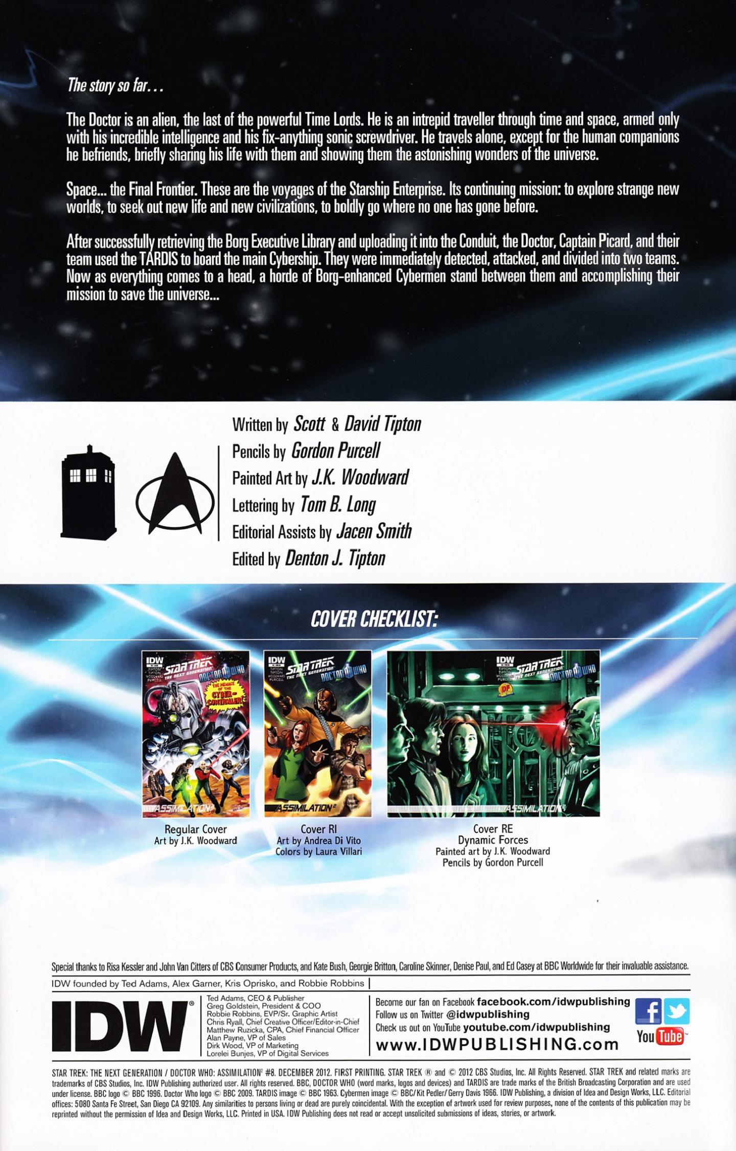 Read online Star Trek: The Next Generation/Doctor Who: Assimilation² comic -  Issue #8 - 2